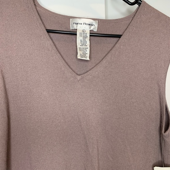 NWT Vintage “Secretary” Designer Rena Rowan Bohemia cardigan Sweater Set, Large - Picture 8 of 9